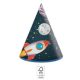 Space Rocket Space Party hat, hat 6 pieces FSC