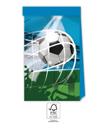 Football Soccer Fans paper bag 4 pcs FSC