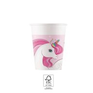 Unicorn Rainbow Colors paper cup 8 pcs 200 ml FSC