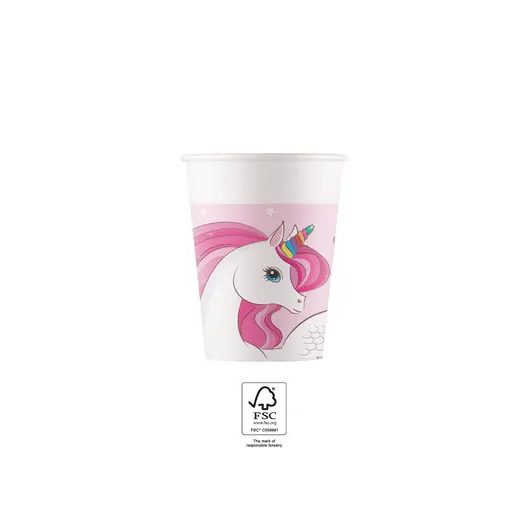 Unicorn Rainbow Colors paper cup 8 pcs 200 ml FSC