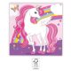 Unicorn Rainbow Colors napkin 20 pcs 33x33 cm FSC