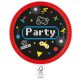 Gaming Party paper plate 8 pcs 23 cm FSC