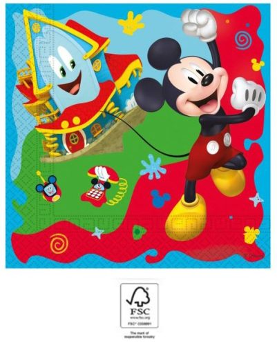 Disney Mickey Rock the House napkin 20 pcs 33x33 cm FSC