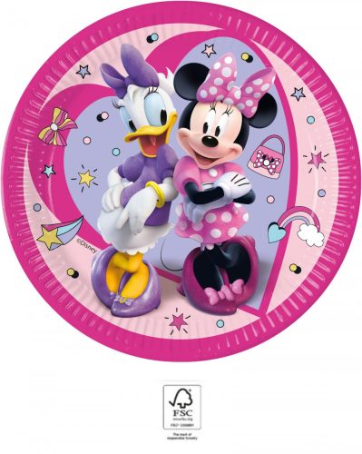 Disney Minnie junior paper plate 8 pcs 23 cm FSC