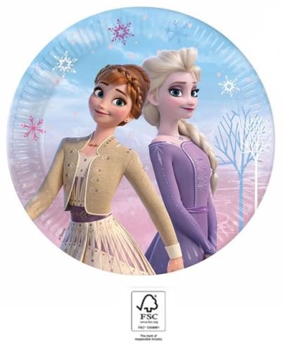 Disney Frozen Wind paper plate 8 pcs 23 cm FSC