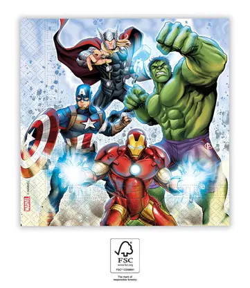 Avengers Infinity Stones Napkin (20 pieces) 33x33 cm