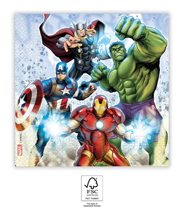 Avengers Infinity Stones Napkins 20 pcs 33x33 cm FSC