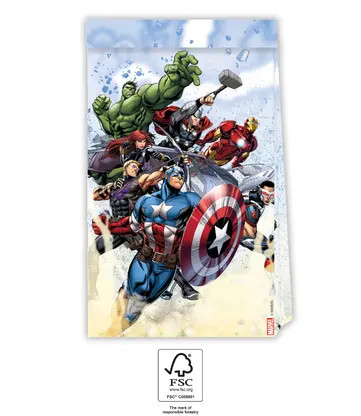 Avengers Infinity Stones paper bag 4 pcs FSC