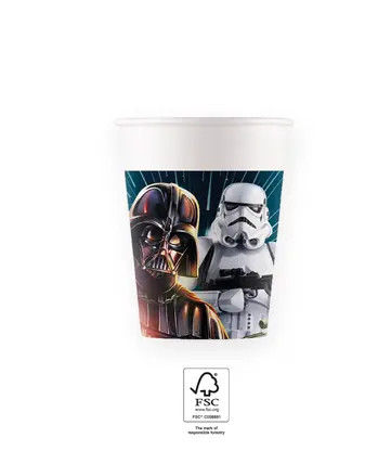 Star Wars Galaxy Cup Paper (8 pieces) 200 ml FSC