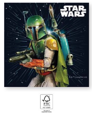 Star Wars Galaxy napkin 20 pcs 33x33 cm FSC