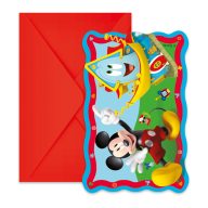 Disney Mickey  Rock the House Party invitation set of 6 FSC
