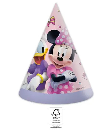 Disney Minnie junior Party hat, hat 6 pack FSC