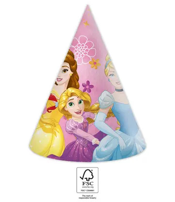 Disney Princess Live Your Story Party hat, hat 6 pack FSC