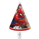 Spiderman Crime Fighter party hat, tricorn 6 pcs FSC