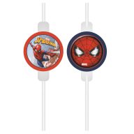 Spiderman Crime Fighter paper straw, 4-piece set FSC