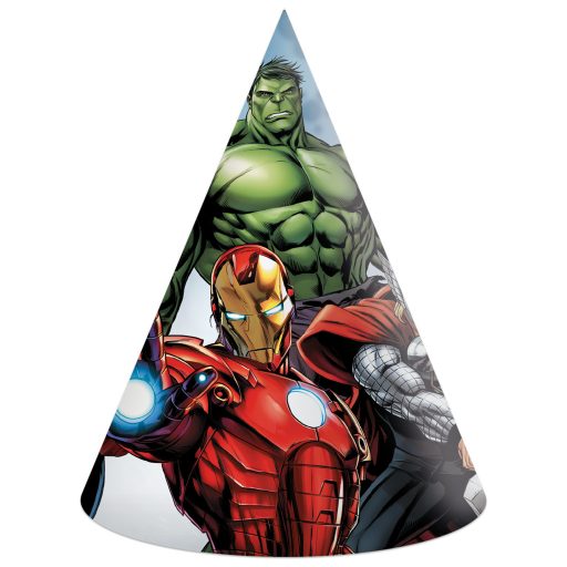 Avengers Infinity Stones party hat, shako 6 pcs FSC