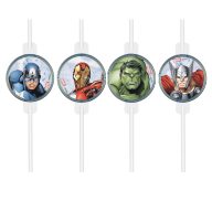 Avengers Infinity Stones paper straw set, 4 pieces FSC