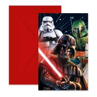 Star Wars Galaxy party invitation 6 pcs FSC