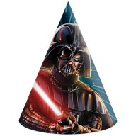Star Wars Galaxy party hat, cone 6 pcs FSC