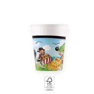 Pirate Island paper cup 8 pcs 200 ml FSC