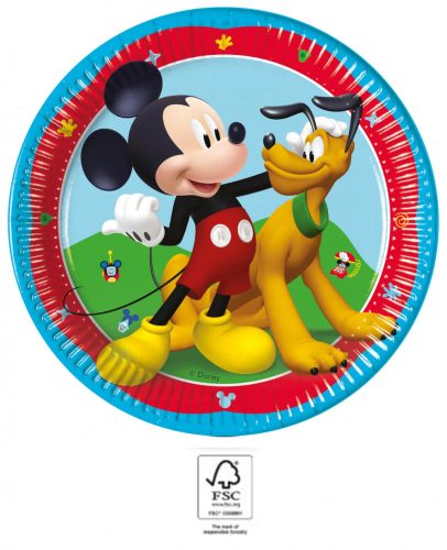 Disney Mickey Rock the House paper plate 8 pcs 20 cm FSC