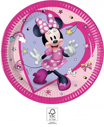 Disney Minnie junior paper plate 8 pcs 20 cm FSC