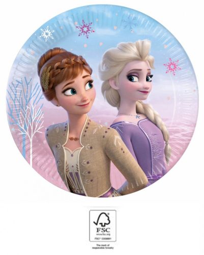 Disney Frozen Wind paper plate 8 pcs 20 cm FSC