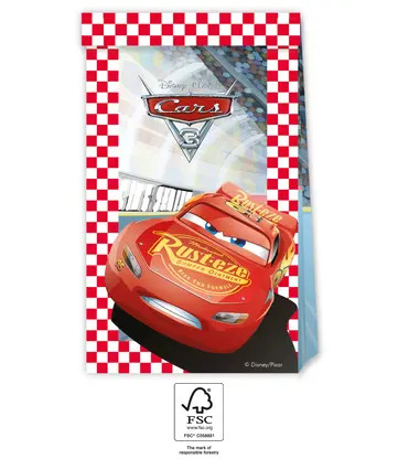 Disney Cars Arena Race paper bag 4 pcs FSC
