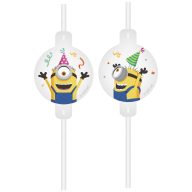 Minions The Rise of Gru paper straw, set of 4 FSC