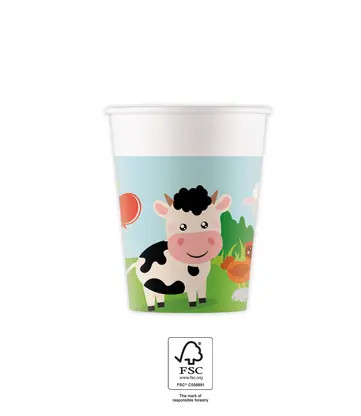 Farm Cup Paper (8 pieces) 200 ml FSC