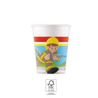Fireman Rescue paper cup 8 pcs 200 ml FSC