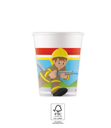 Firefighters Cup Paper (8 pieces) 200 ml FSC