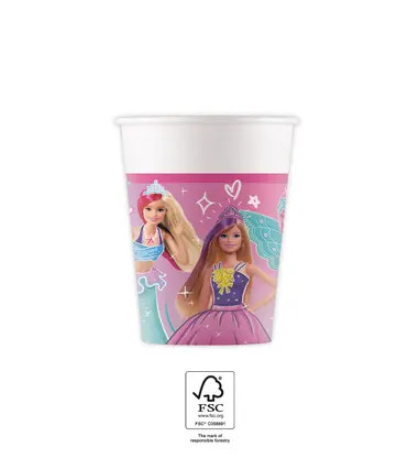 Barbie Fantasy Cup Paper (8 pieces) 200 ml FSC