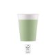 Unicolour Pastel Mint Cup Paper (8 pieces) 200 ml FSC