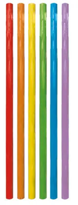 Multicolor plastic Straw (20 pieces)