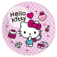 Hello Kitty Fashion paper plate 8 pcs 23 cm FSC
