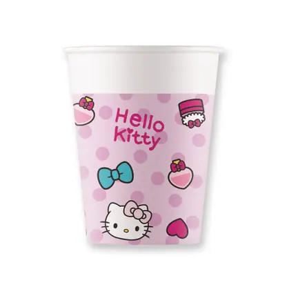 Hello Kitty Fashion Cup Paper (8 pieces) 200 ml FSC