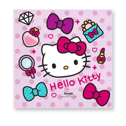 Hello Kitty Fashion Napkin (20 pieces) 33x33 cm