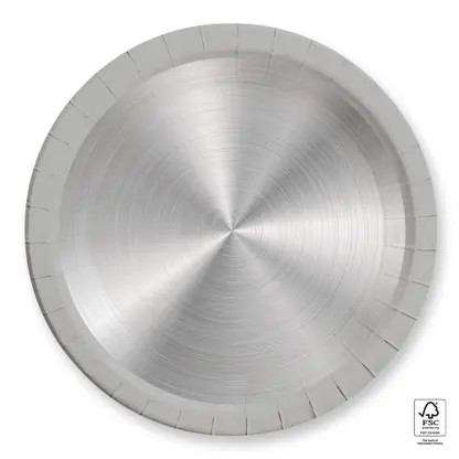 Next Generation Silver Paper Plate (8 pieces) 23 cm FSC