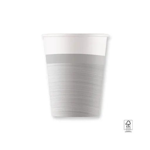 Colour Next Generation Silver paper cup set of 8, 200 ml FSC
