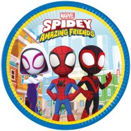 Spiderman Spidey 8 pcs 23 cm Paper Plate FSC