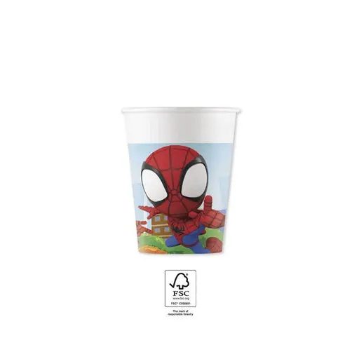 Spiderman Spidey paper cup 8 pack 200 ml FSC
