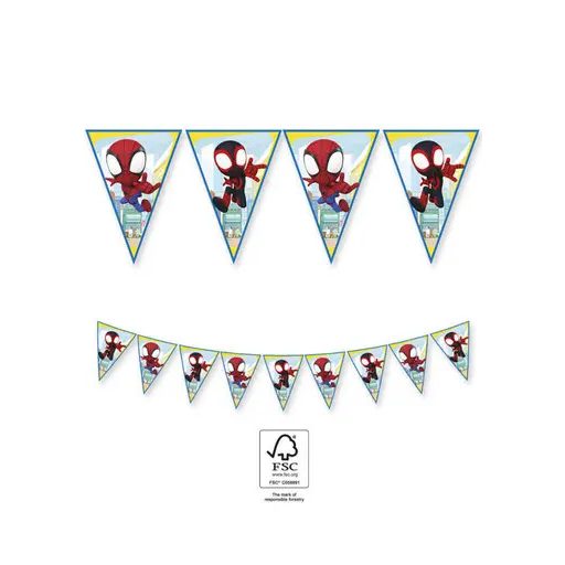 Spiderman Spidey  flag garland FSC 2.3 m