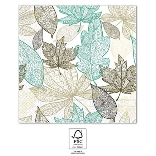 Wide Leaves Napkin (20 pieces) 33x33 cm