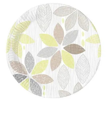 Foliage Paper Plate (8 pieces) 23 cm