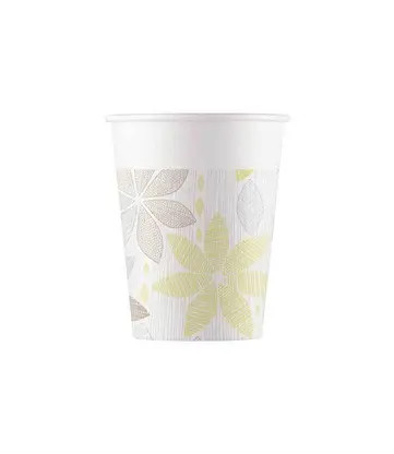 Foliage Cup Paper (8 pieces) 200 ml FSC