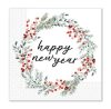 Happy New Year Wreath napkin 20 pcs 33x33 cm FSC