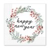 Happy New Year Wreath Happy New Year napkin 20 pcs 33x33 cm FSC