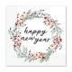 Happy New Year Wreath napkin 20 pcs 33x33 cm FSC