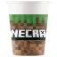 Minecraft Green paper cup 8 pcs 200 ml FSC